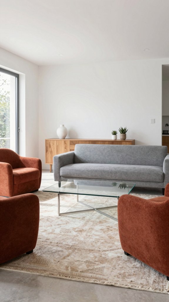 Colors That Pair Beautifully With White in Home Decor 5 terracotta accented warm living