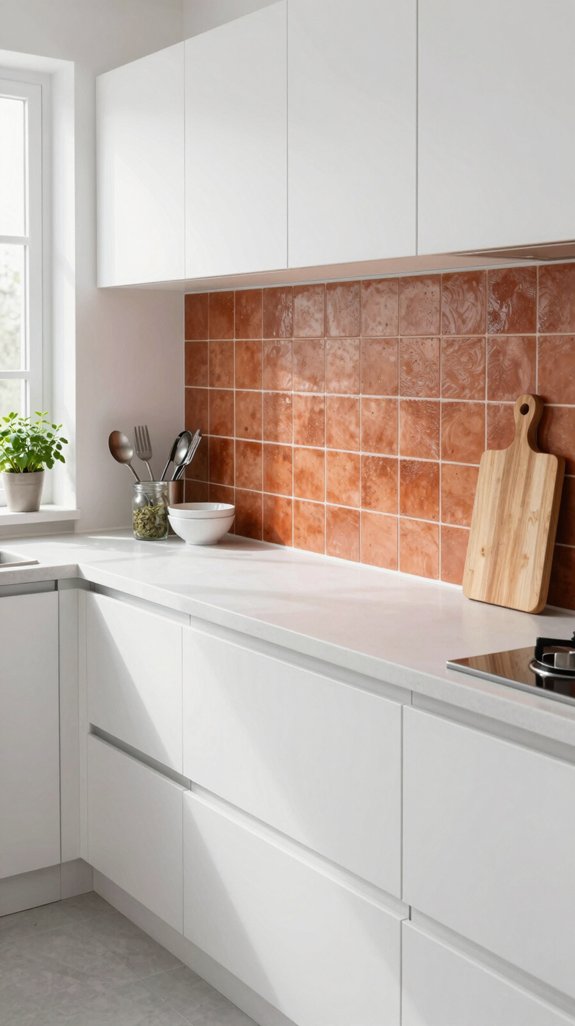 Colors That Pair Beautifully With White in Home Decor 6 terracotta kitchen modern elegance