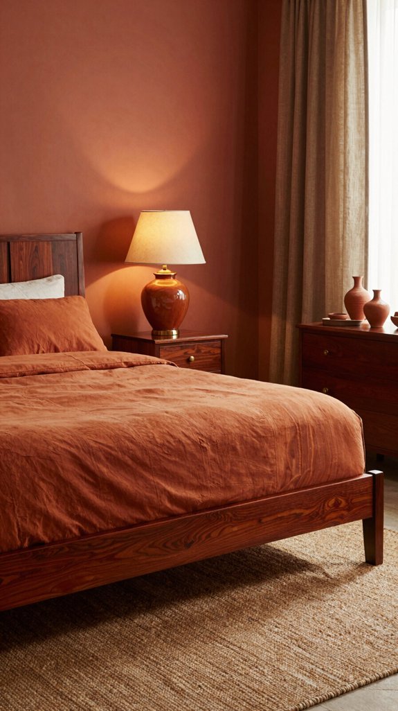 terracotta mahogany warm elegance