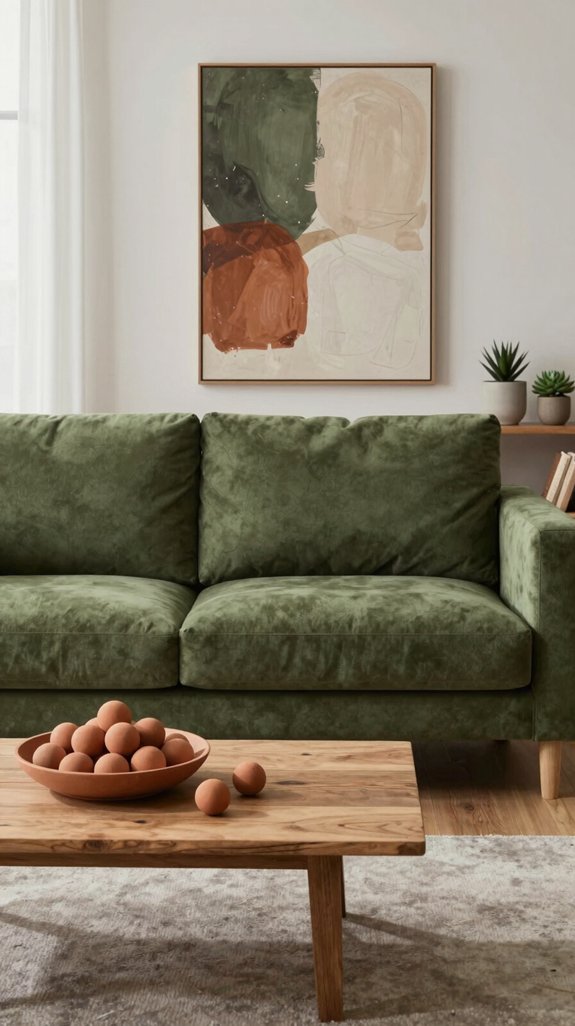 Olive Green Interior Color Pairings That Feel Natural and Relaxed 9 terracotta olive earth harmony