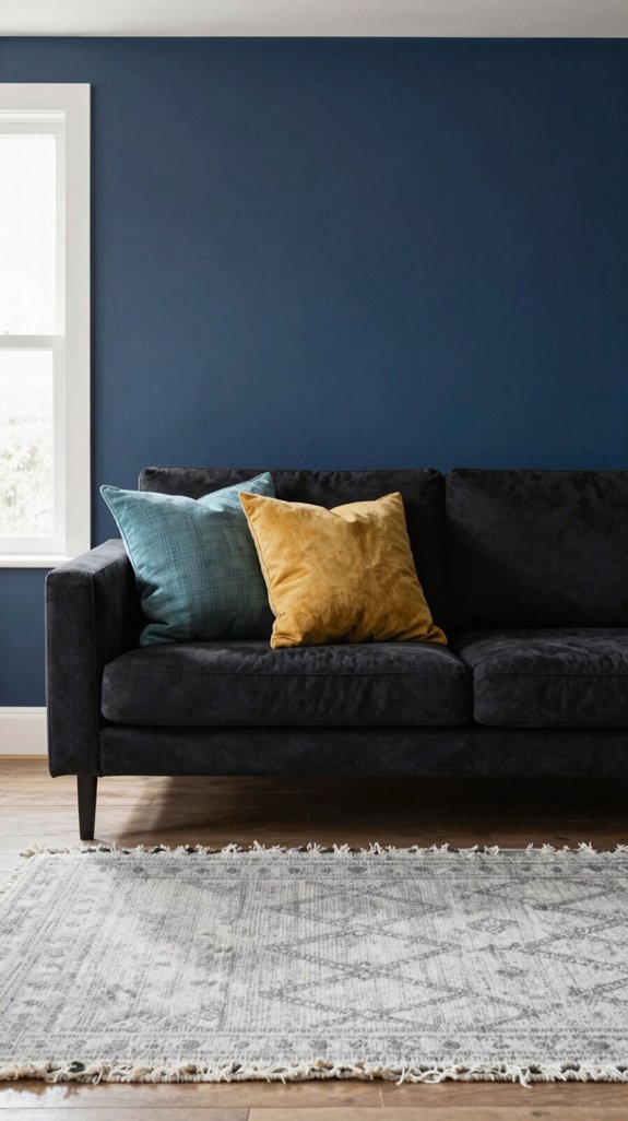 textiles unify wall palette