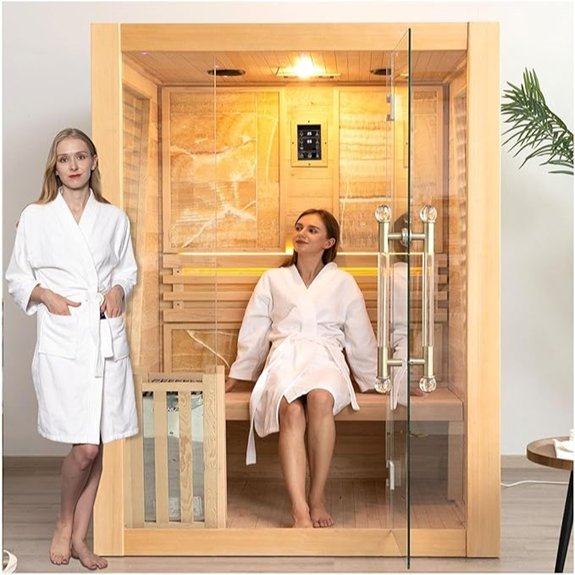 10 Traditional Saunas That Turn Any Home Into a Spa Sanctuary 2 three person canadian hemlock sauna