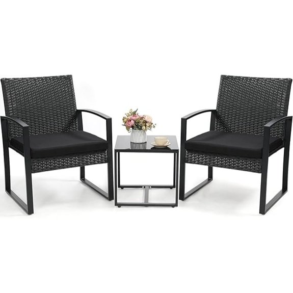 10 Best Outdoor Bistro Sets That Turn Any Patio Into a Chic Retreat 7 three piece wicker patio set