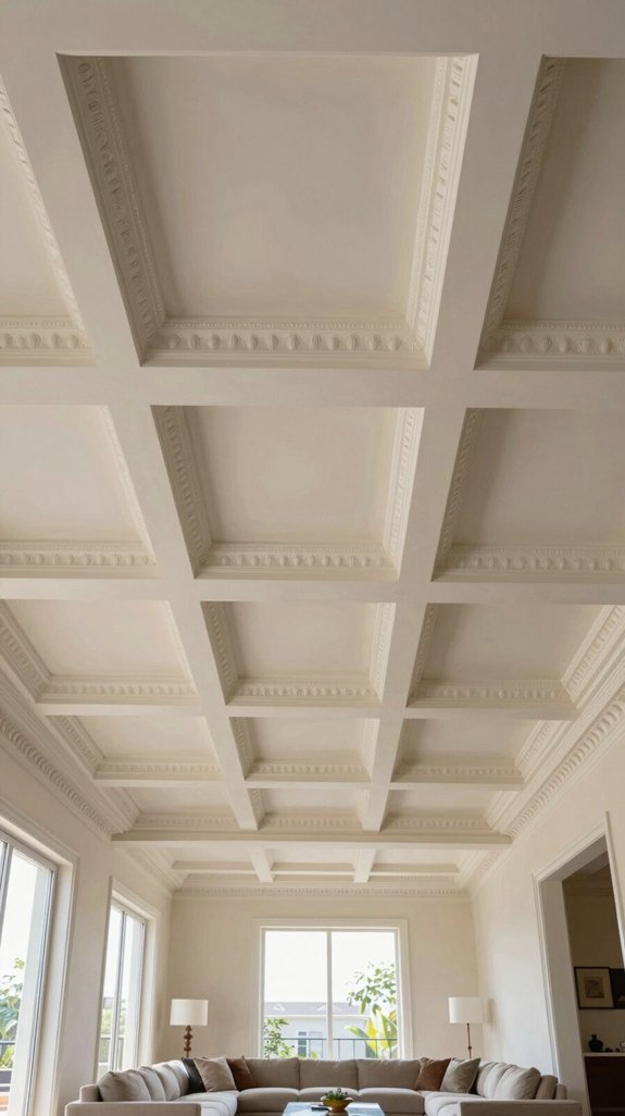timeless elegance through coffered ceilings