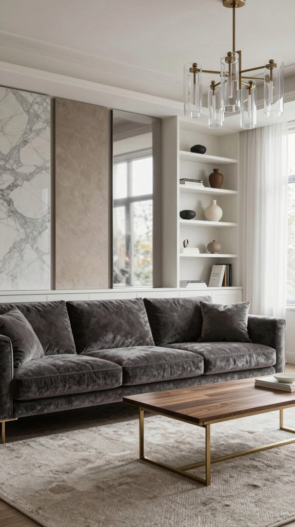 timeless textured material layering
