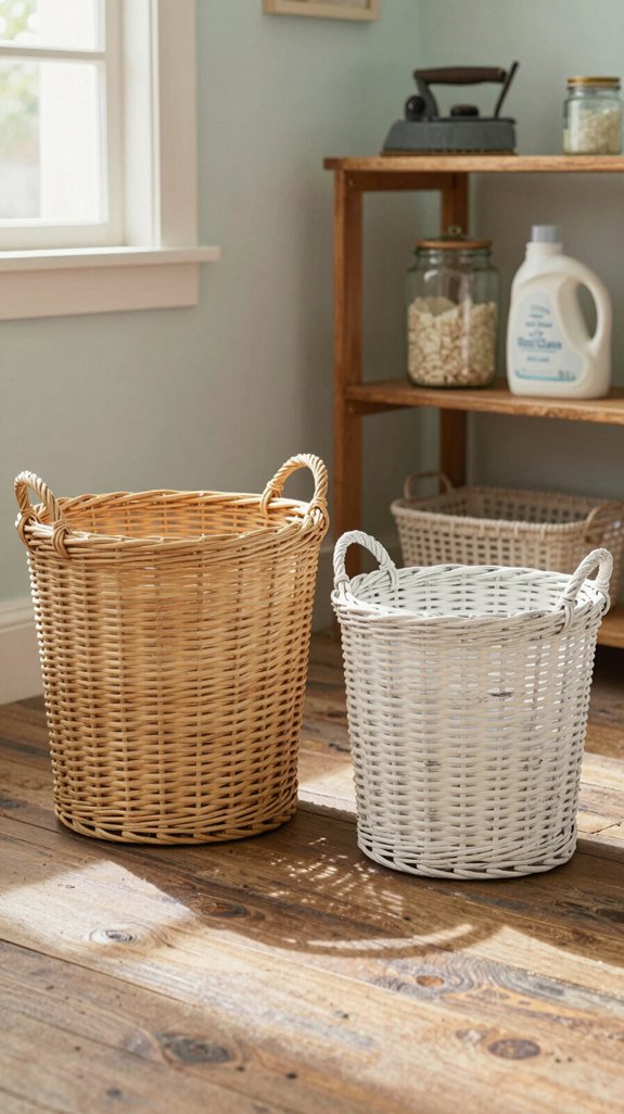 timeless vintage laundry baskets