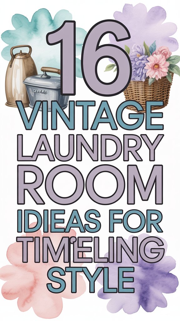 timeless vintage laundry decor