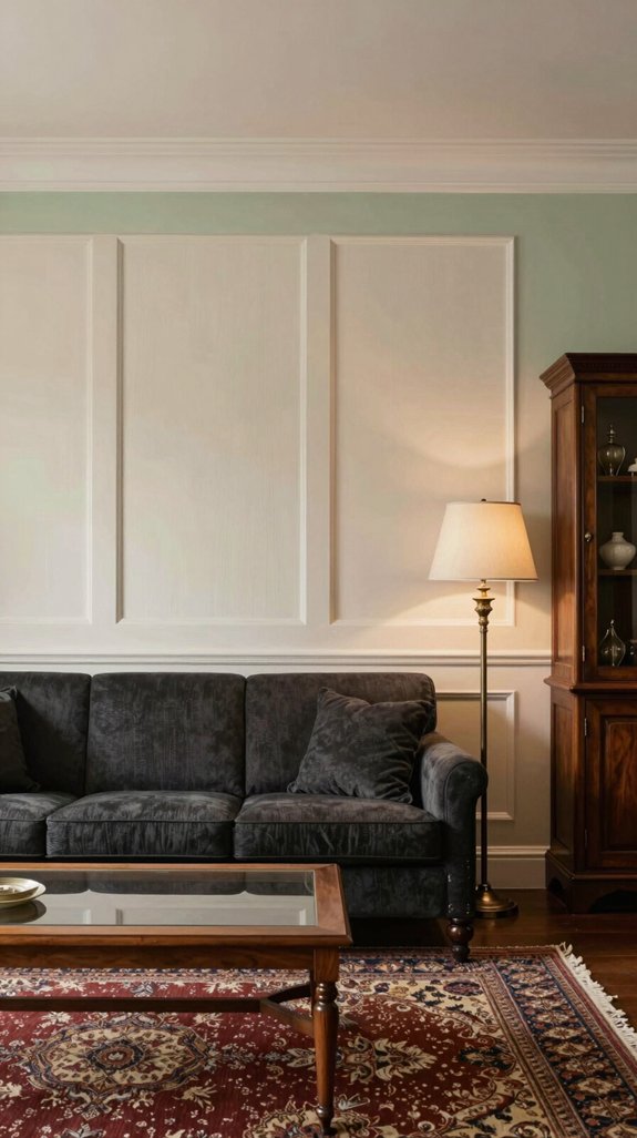 timeless wainscoting with led