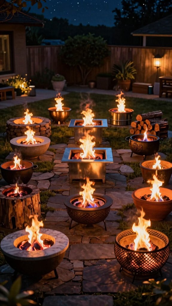 top backyard fire pits