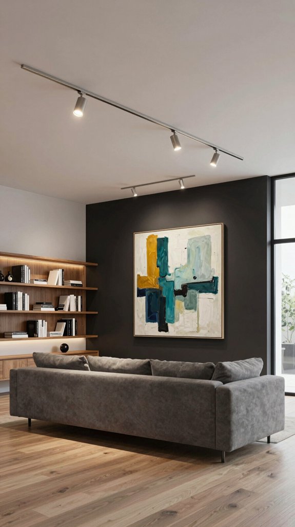 track lighting for artwork