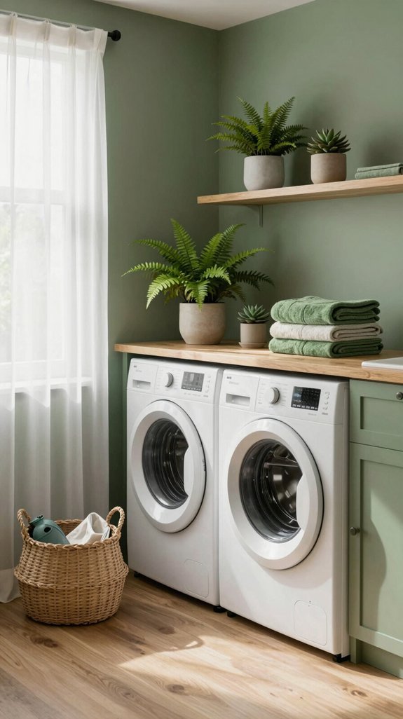 tranquil earthy green retreat