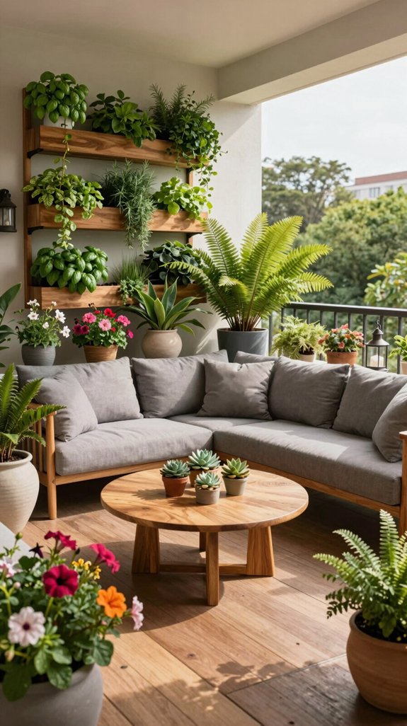 transform balcony with greenery