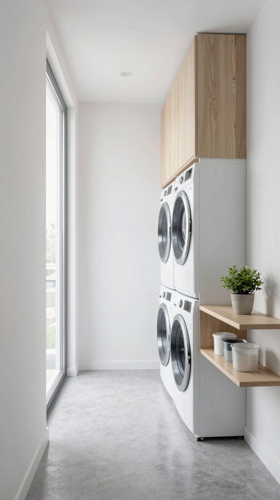 17 Narrow Laundry Room Ideas That Feel Spacious 13 transform laundry room ambiance
