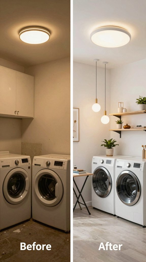 transform laundry room lighting