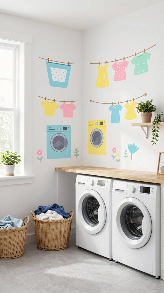 transform laundry with decals