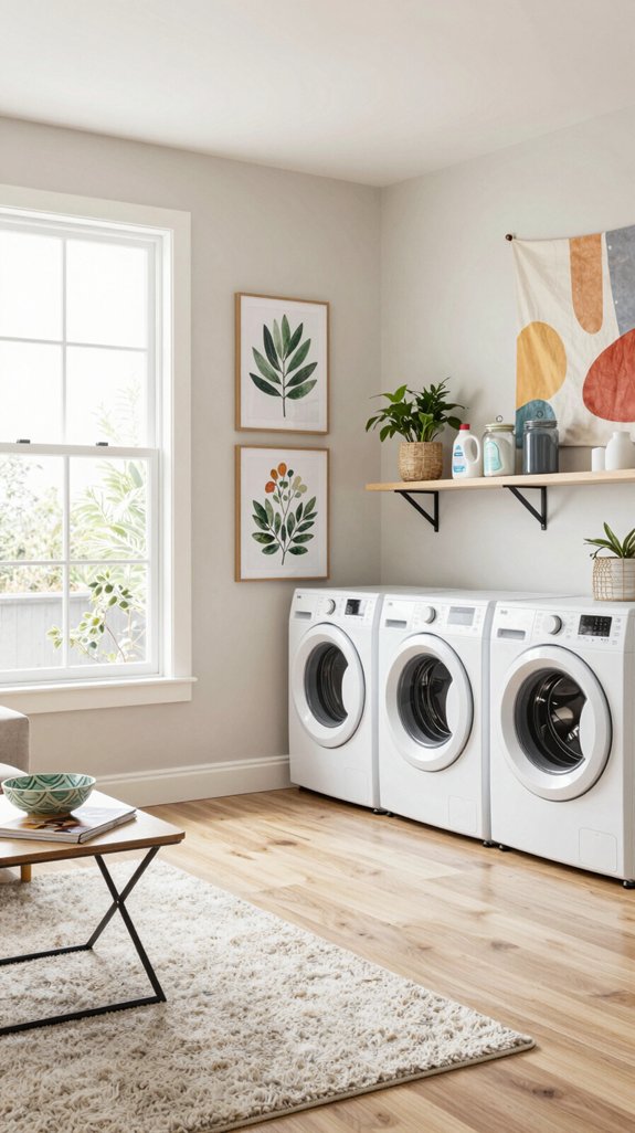 transform laundry with decor