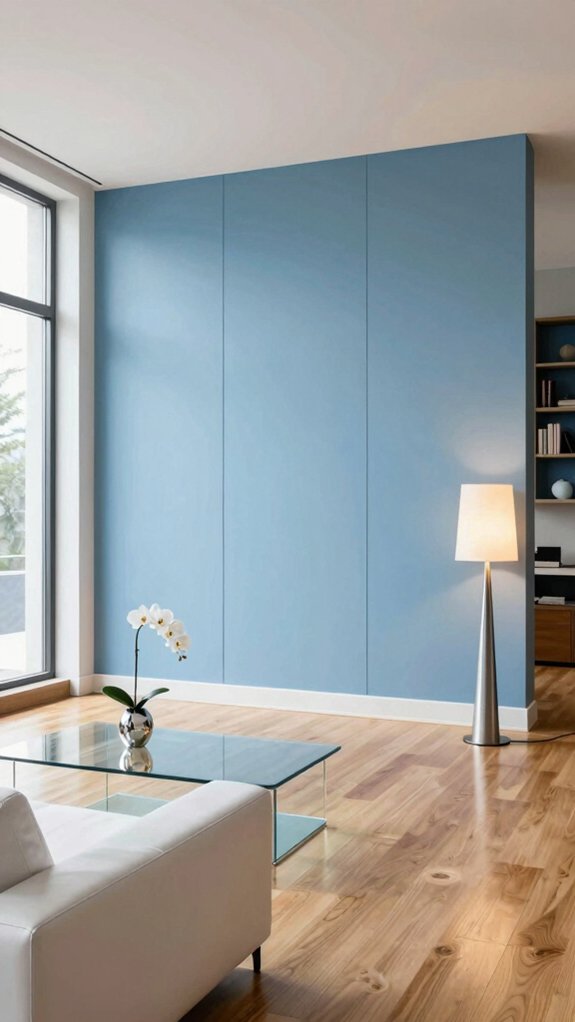 transformative sky blue interior paints