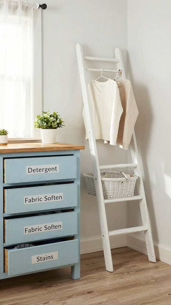 20 DIY Laundry Room Ideas for a Budget Makeover 9 transforming furniture into organizers