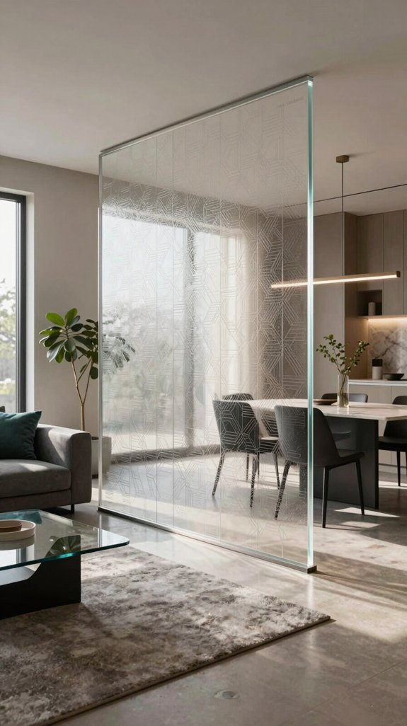13 CNC Partition Design Ideas for Living Rooms 12 translucent cnc etched partition design