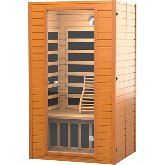 10 Best Patio Saunas to Turn Your Backyard into a Spa Oasis 9 two person infrared sauna with chromotherapy