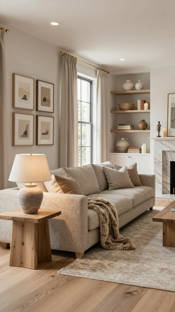 Nude Color Pairings for Soft and Neutral Interiors 24 unified nude interior flow