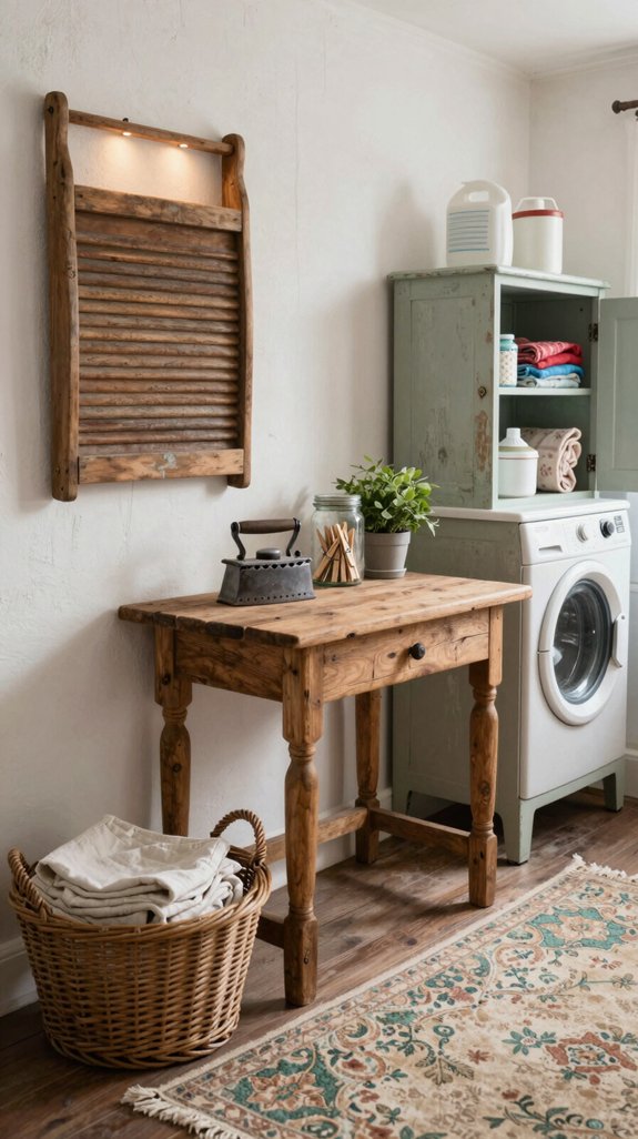 unique upcycled laundry decor