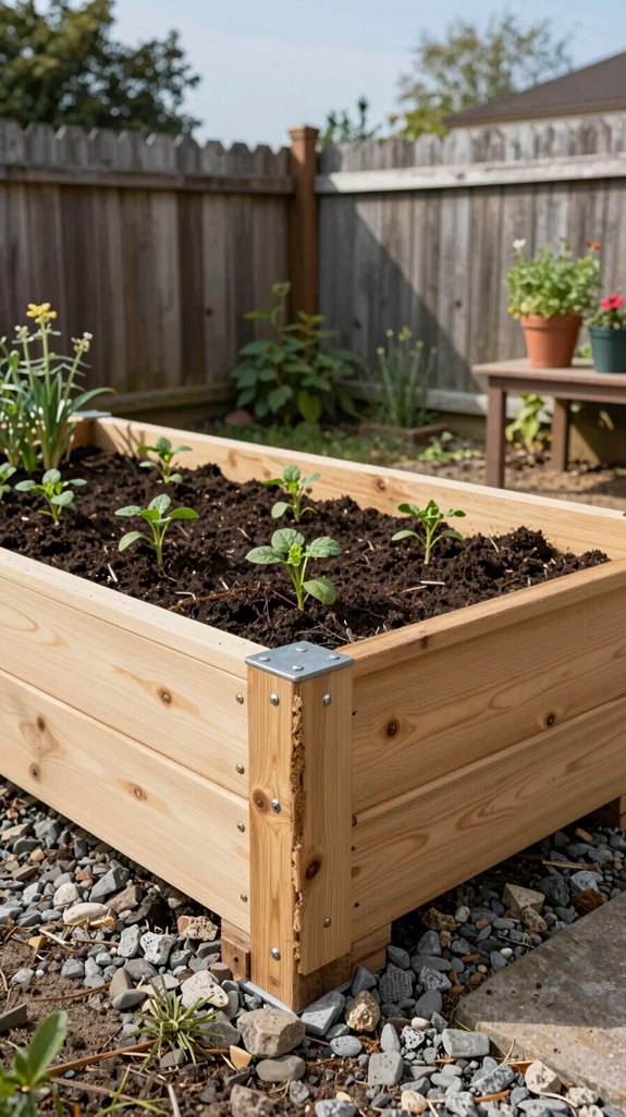 untreated lumber raised bed untreated lumber raised bed