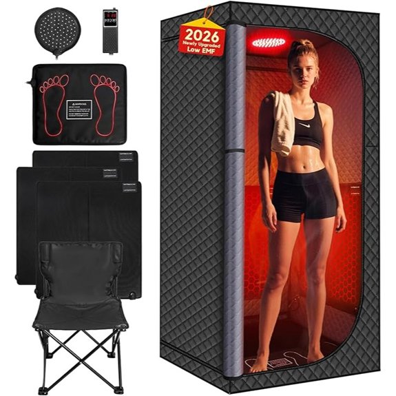 upgraded low emf sauna