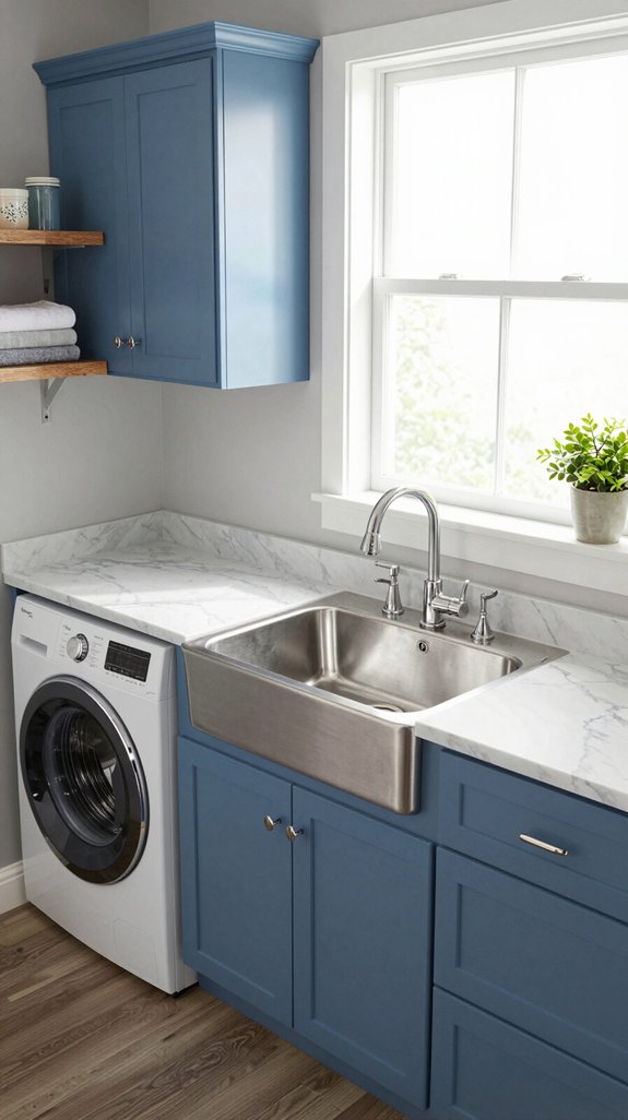 utility sink enhances convenience