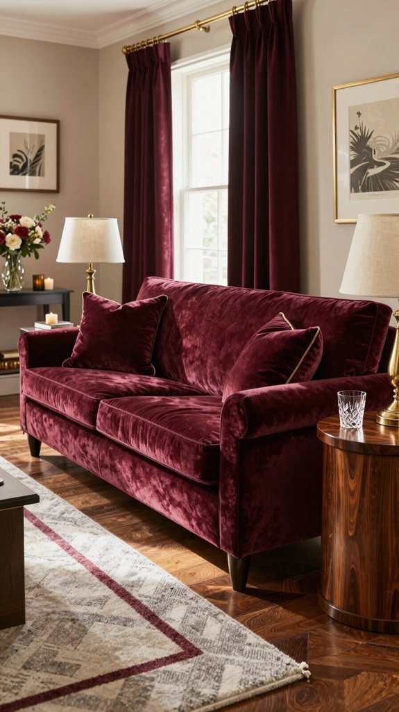 velvet burgundy luxe textures