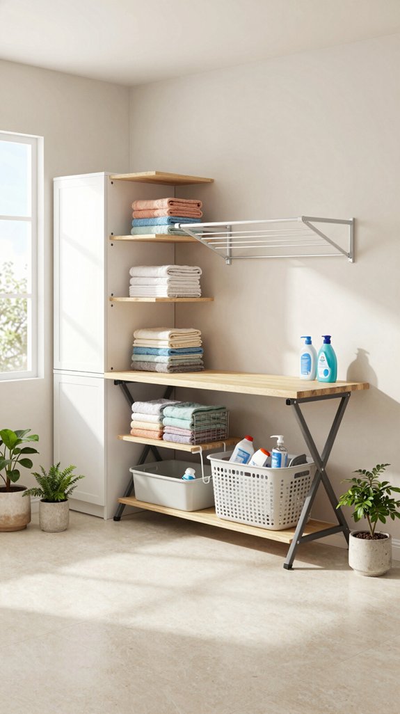 vertical laundry storage solutions