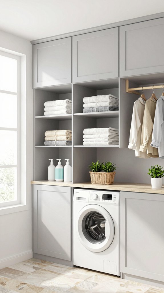 vertical storage solutions enhance elegance