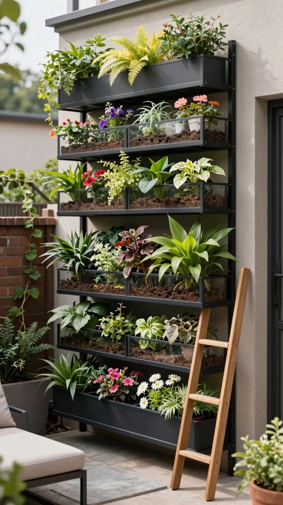 vertical wall garden design