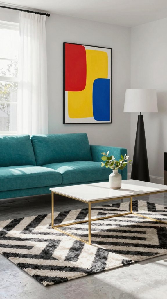 16 POP Design Ideas for Living Rooms 2 vibrant balanced nostalgic design