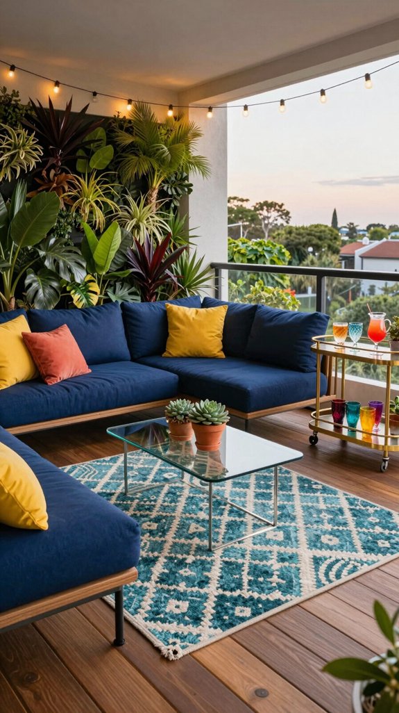 vibrant balcony color palette