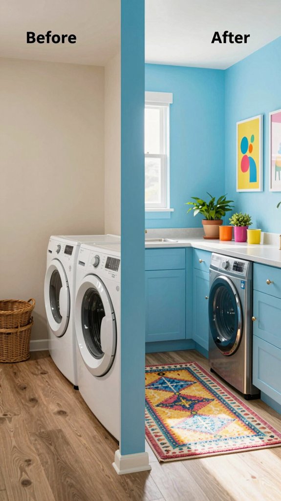 vibrant colorful laundry transformation