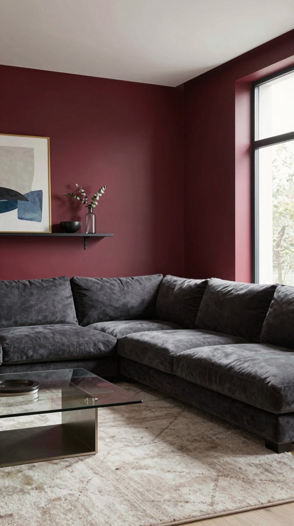 vibrant red wall care