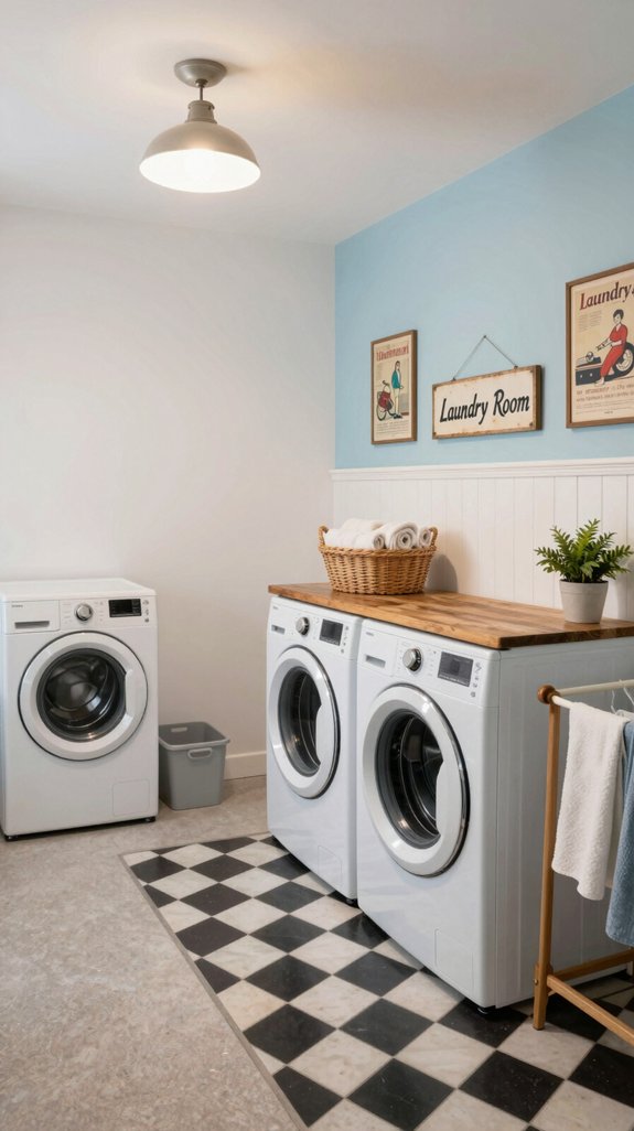 vintage inspired laundry transformation