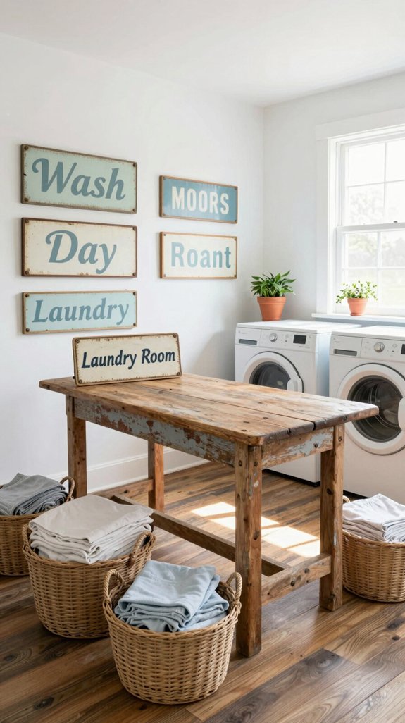 vintage signs enhance spaces