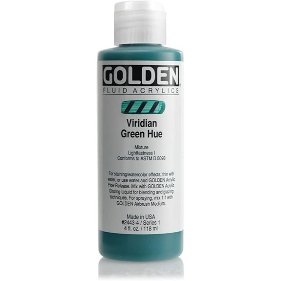 viridian green acrylic paint