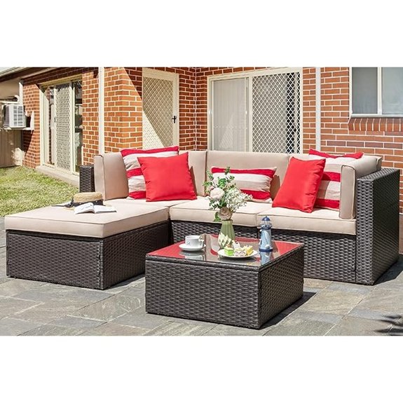vongrasig 5 piece patio set