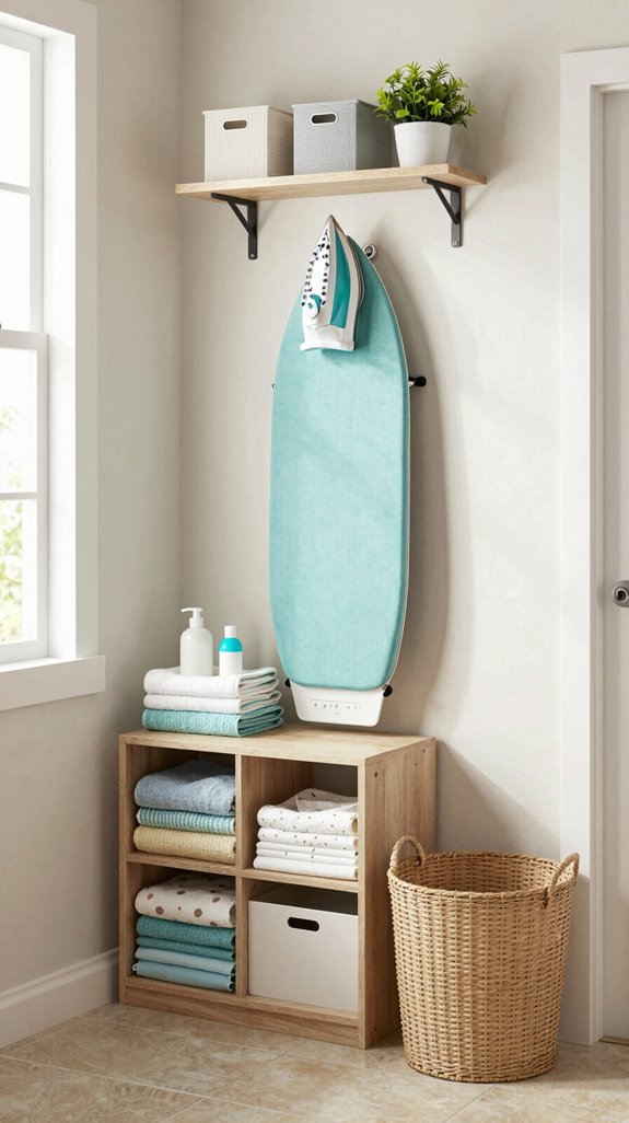 wall mounted ironing board solution