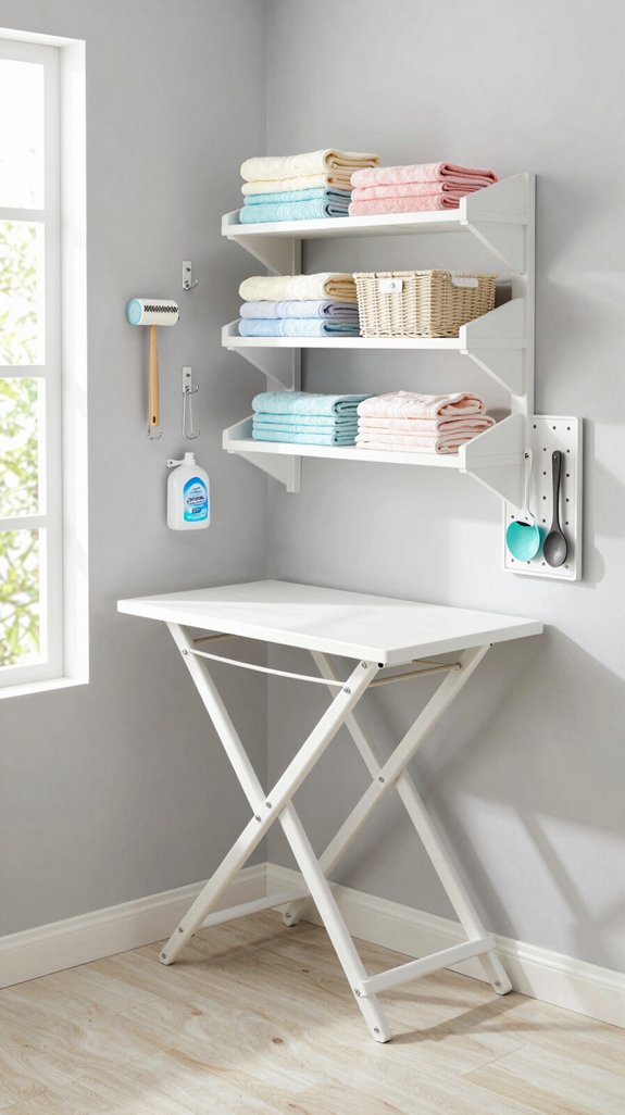 wall mounted laundry organization solutions