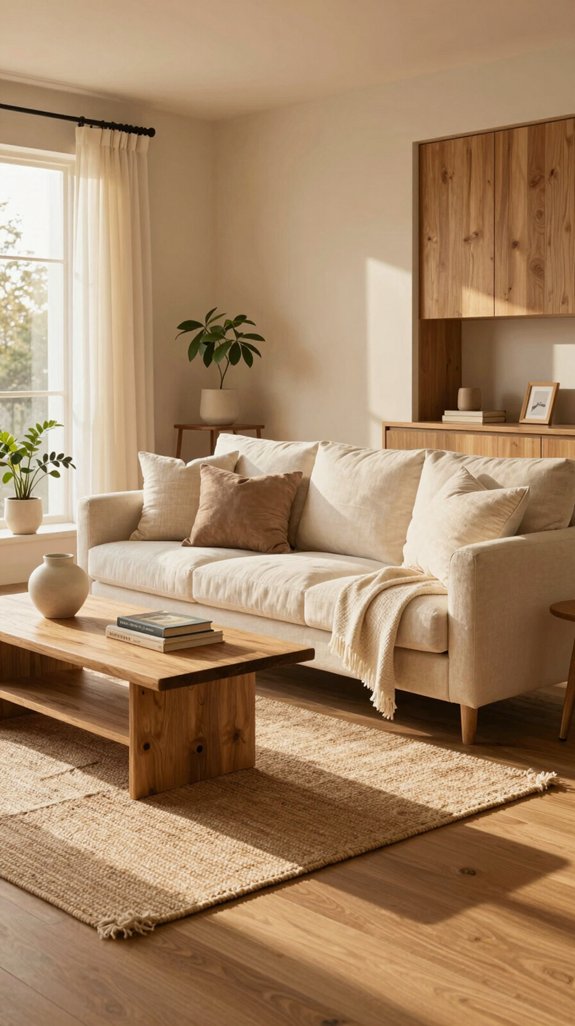 warm beige creamy ambience