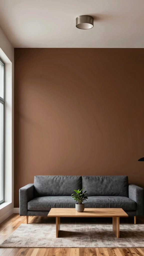 warm brown interior paints