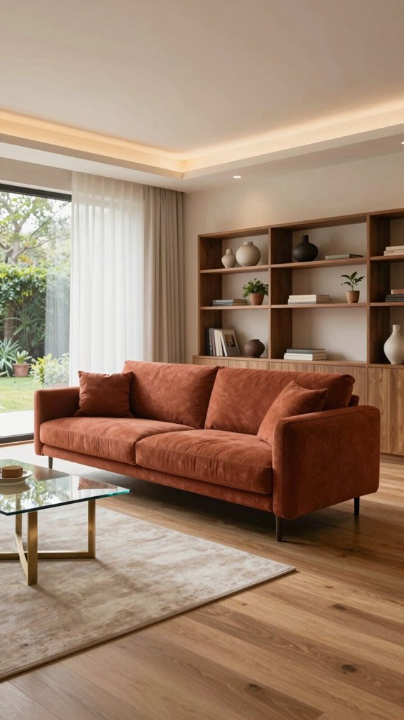 Rust Color Pairings That Add Warmth to Interior Spaces 7 warm earthy accent harmony