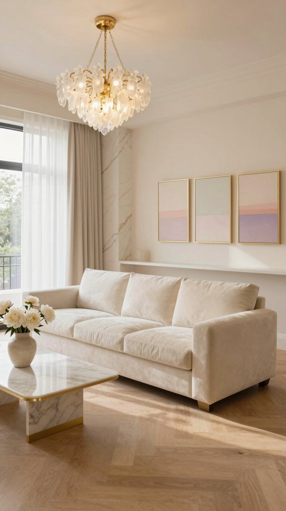 Ivory Color Pairings That Create Soft and Elegant Interiors 8 warm gold ivory luxury