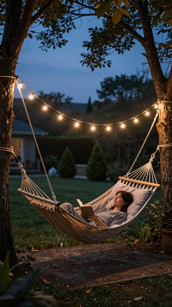 warm led hammock lighting