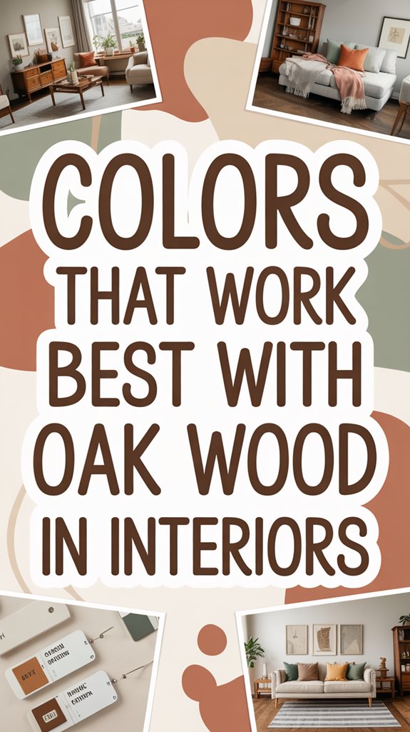 warm neutrals complement oak
