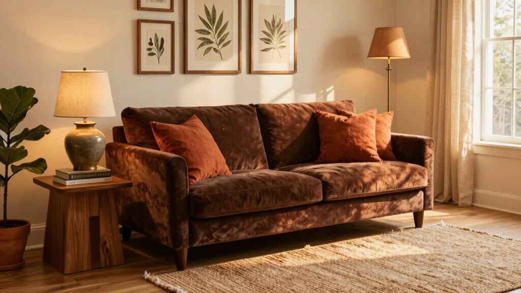 warm timeless brown interiors